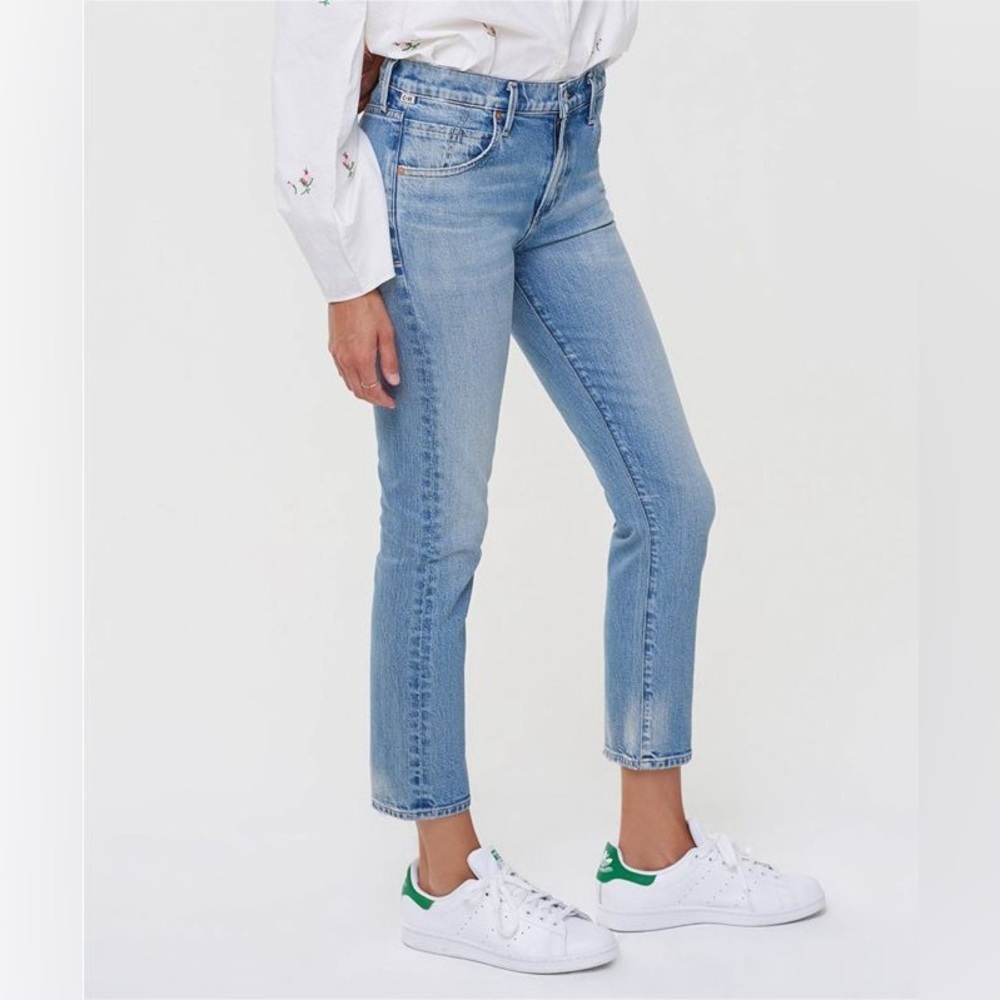 Citizens of Humanity Elsa Ankle Crop 31 X 25 Light Wash Designer Denim Jeans